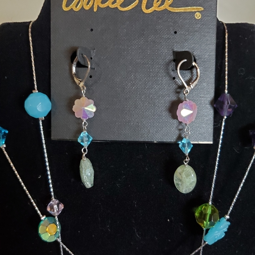 Cookie Lee Necklace and Earrings NWT - Picture 2 of 6